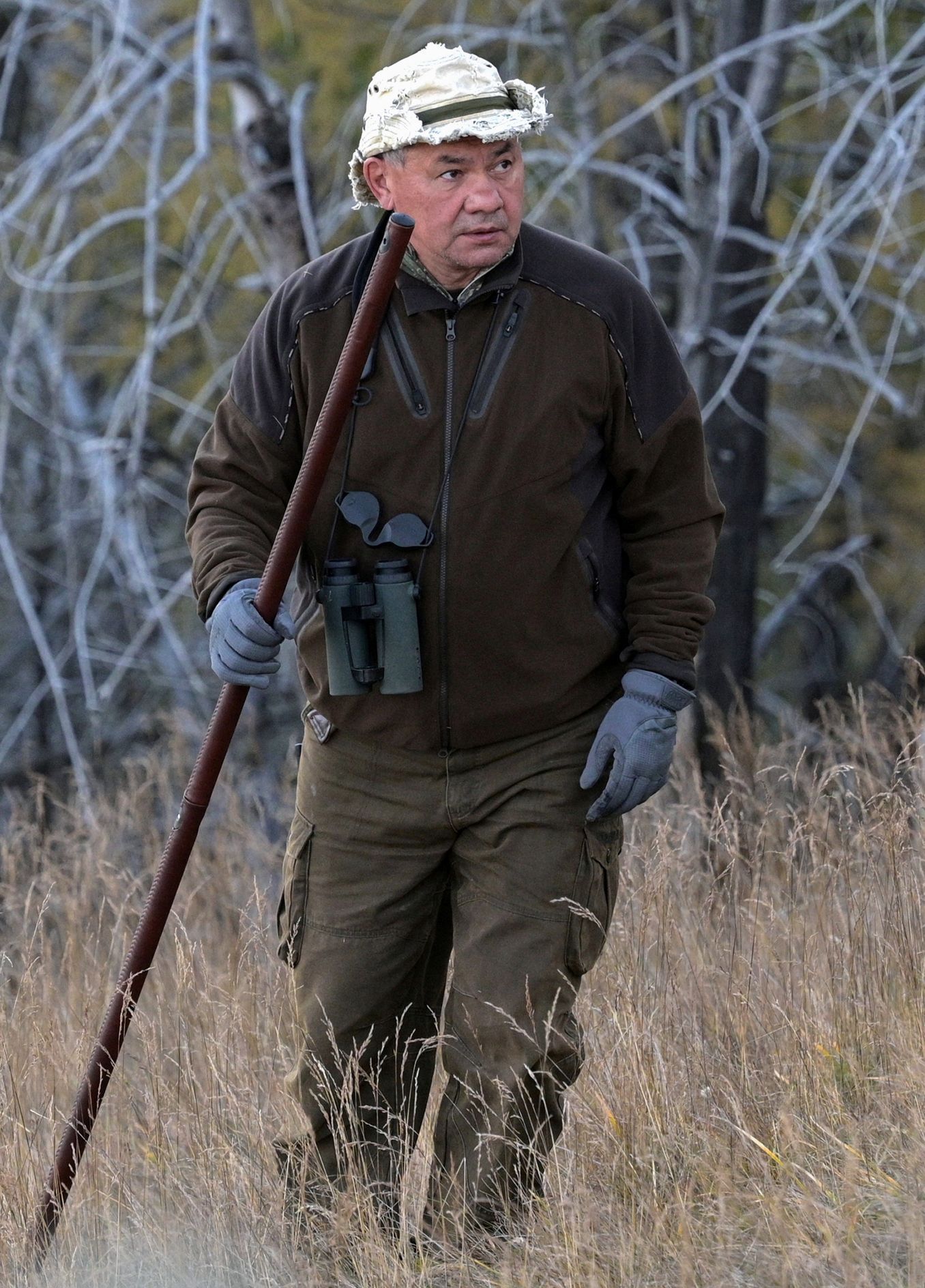 Sergej Šojgu na dovolené na Sibiři. Někdy tam tráví volný čas s Vladimirem Putinem.