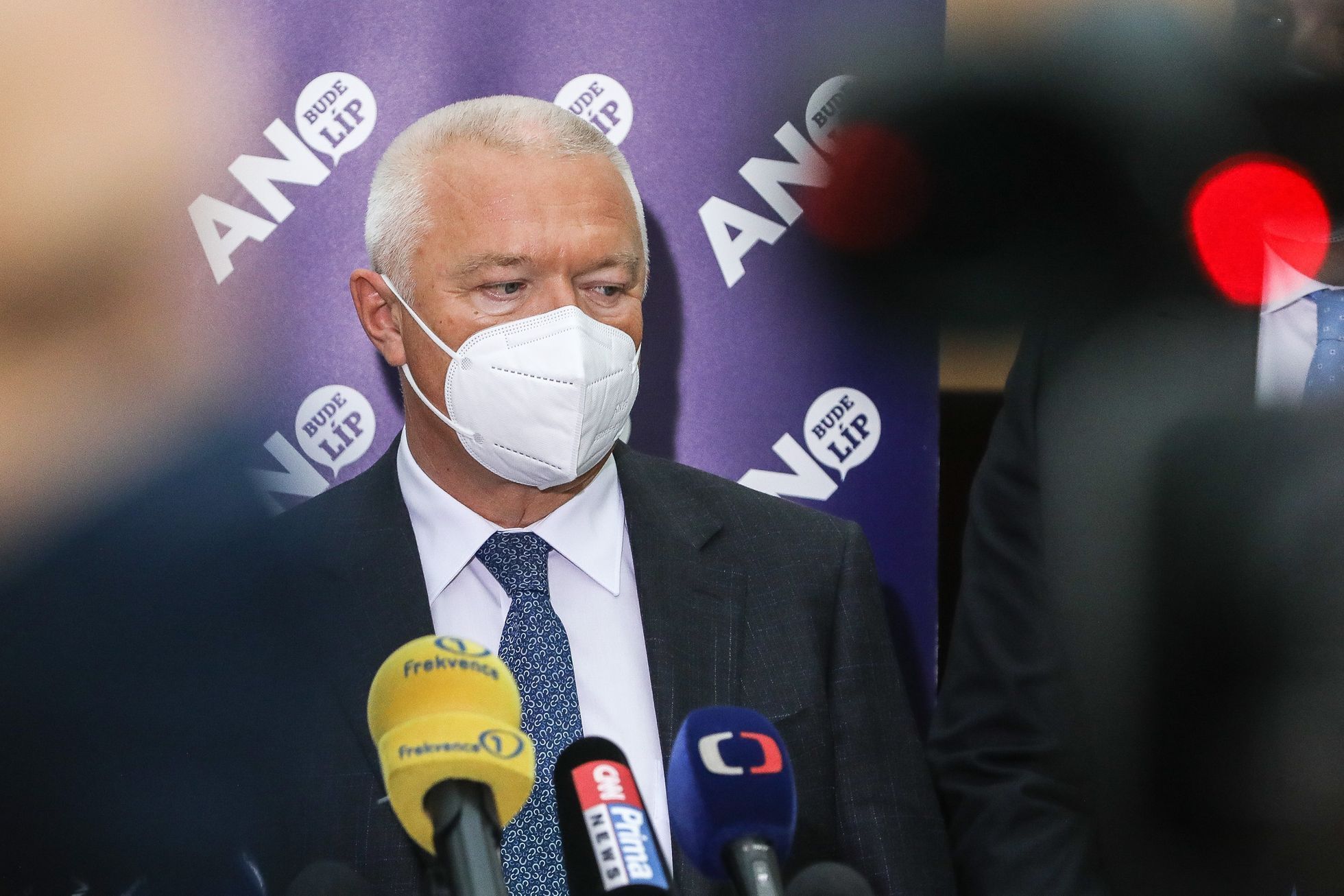 Jaroslav Faltýnek, tisková konference ANO