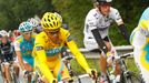 Alberto Contador a Andy Schleck