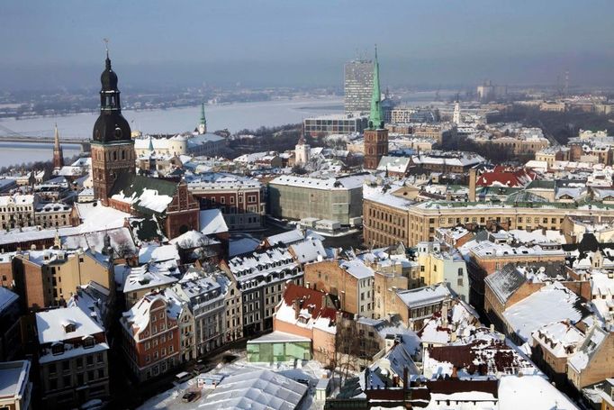 Historické centrum lotyšské Rigy.