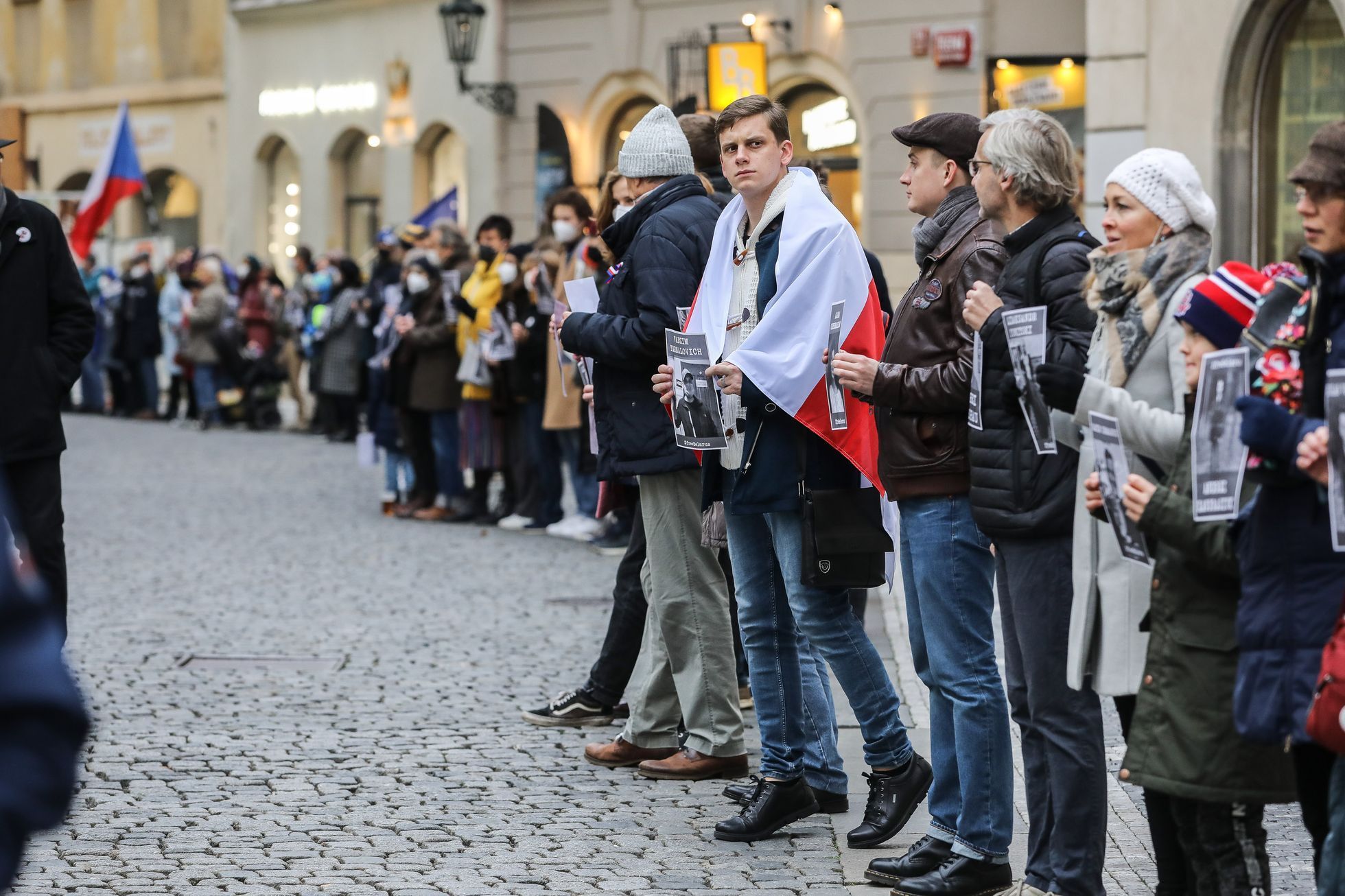 17. listopad 2021, státní svátek, Sametová revoluce, 17. 11. 2021, Národní třída, Hlávkova kolej