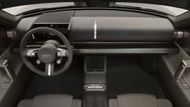 Interiér studie supersportovního vozu Audi Concept C má jen malý středový displej, který  je navíc ukrytý uvnitř přístrojové desky.