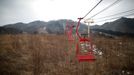 Ski lift chairs hang at the abandoned Alps Ski Resort located  near the demilitarised zone separating the two Koreas in Goseong. Reuters