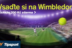 Vsaďte si na Wimbledon a získejte 200 Kč zdarma!