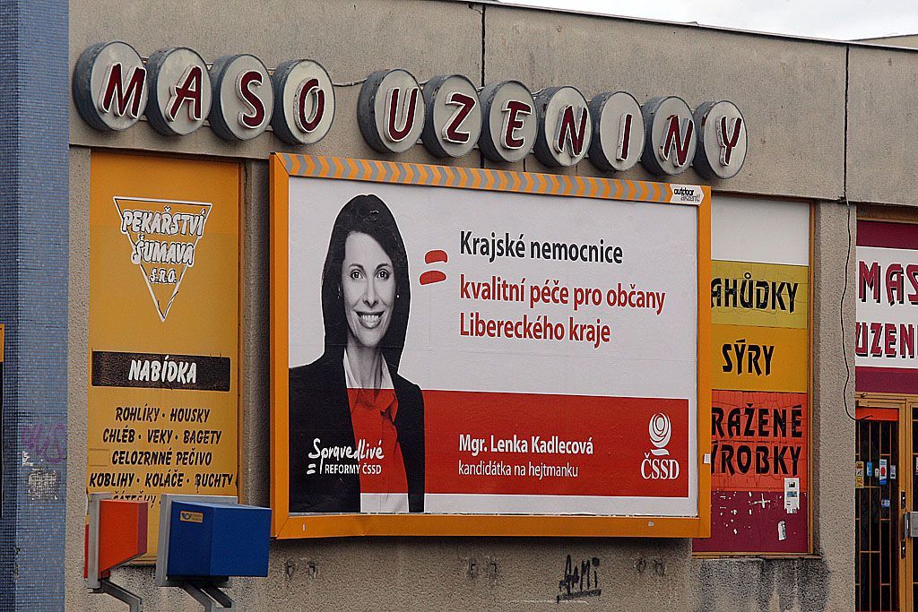 Předvolební plakáty v Liberci