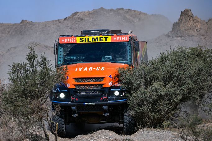 Martin Macík mladší (Iveco) na trati Rallye Dakar 2024