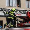 Ukázka požárního zásahu při příležitosti 140 let od požáru Národního divadla, hasiči, hašení