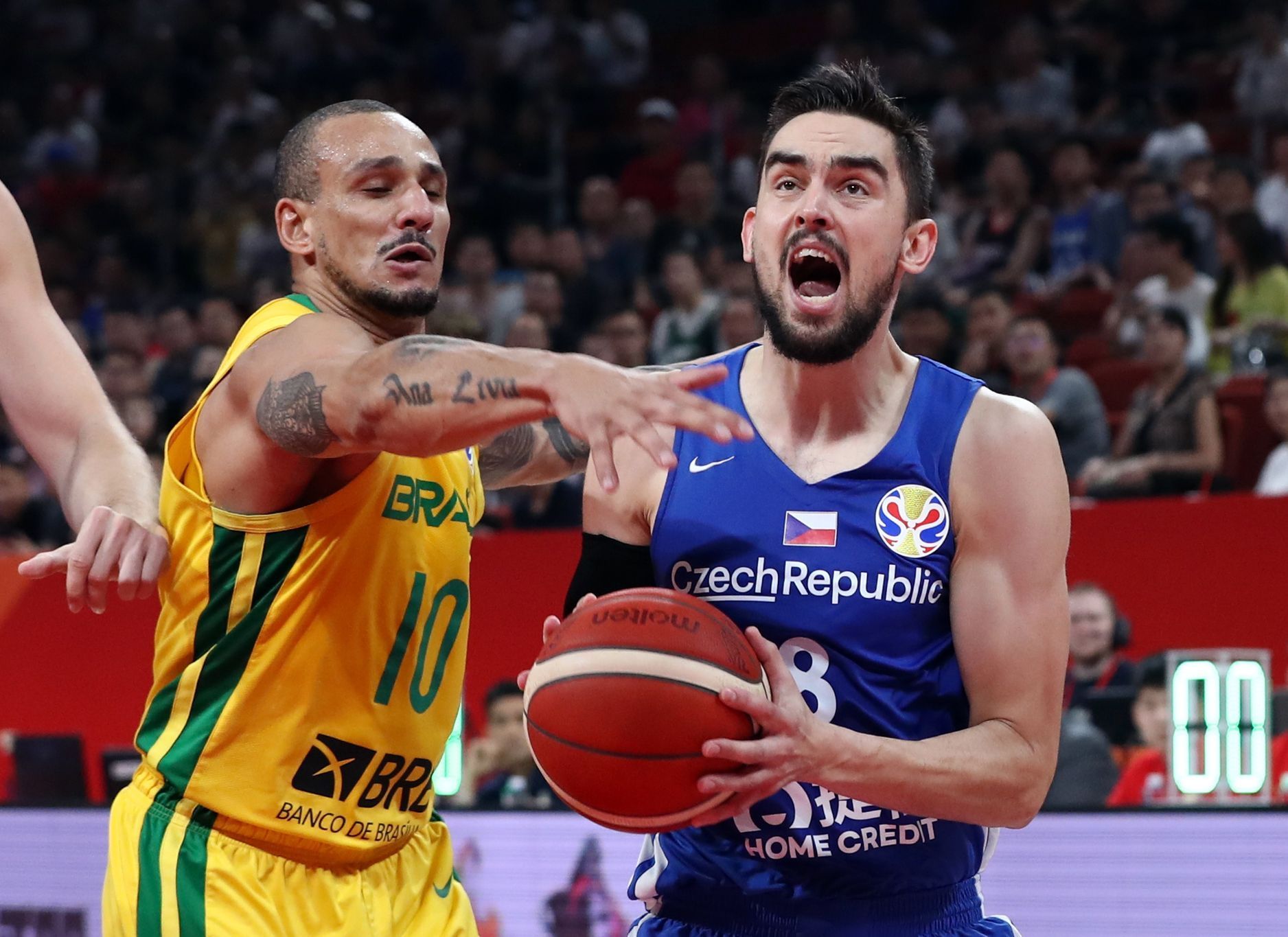 basketbal, MS 2019, Česko - Brazílie, Tomáš Satoranský