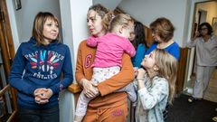 Uprchlíci, Ukrajina, hotel, Krnov