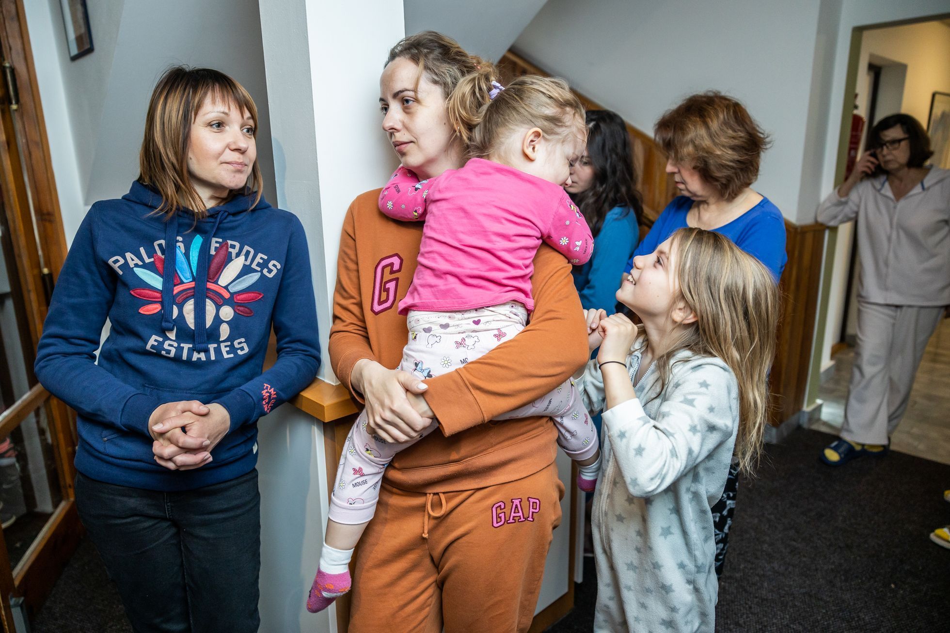 Uprchlíci, Ukrajina, hotel, Krnov