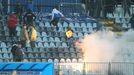 EL, Slovan-Sparta: řádění fanoušků