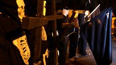 Pochod neonacistů nočními Drážďay