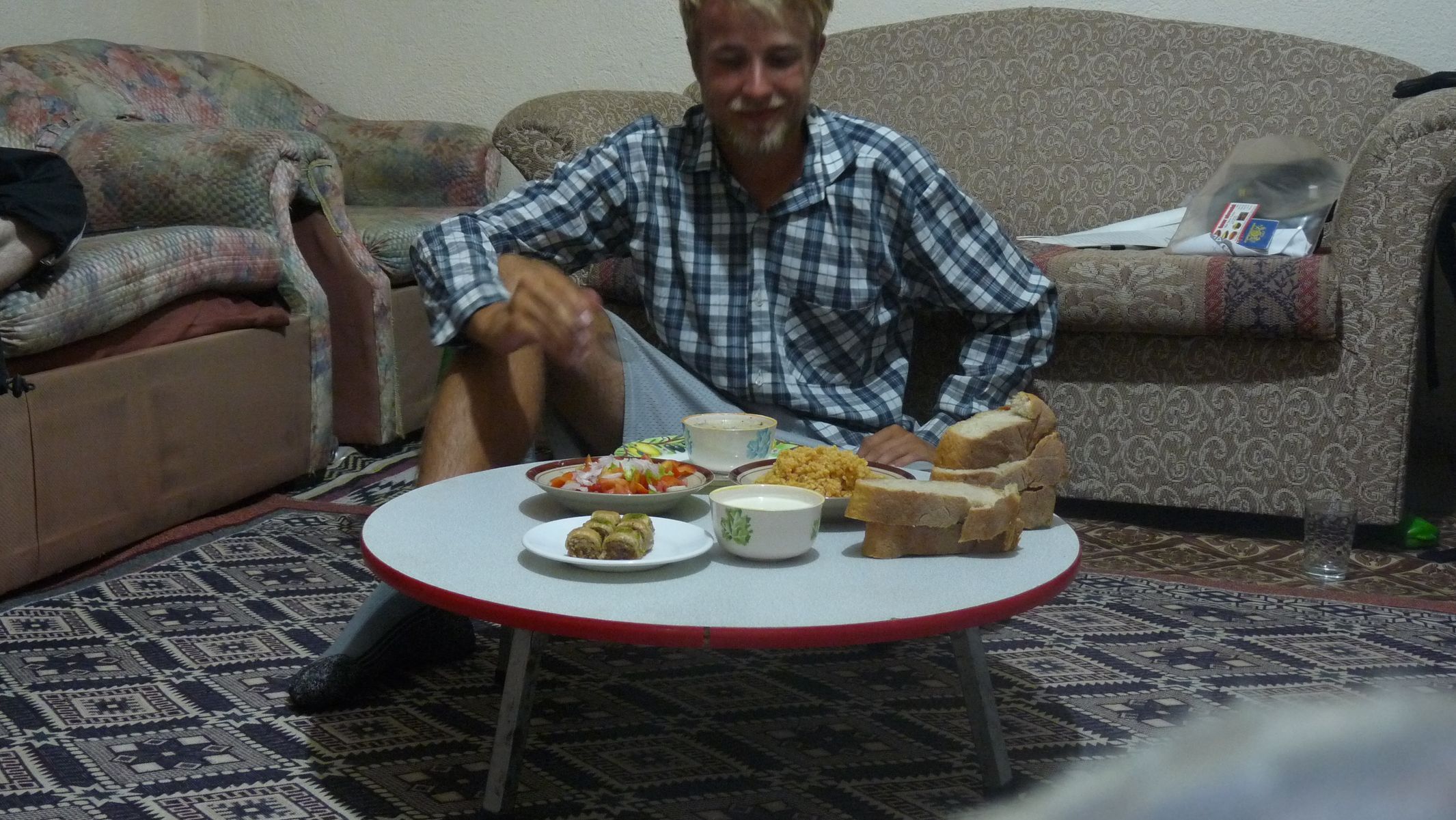 Zibura u turecké rodiny na večeři