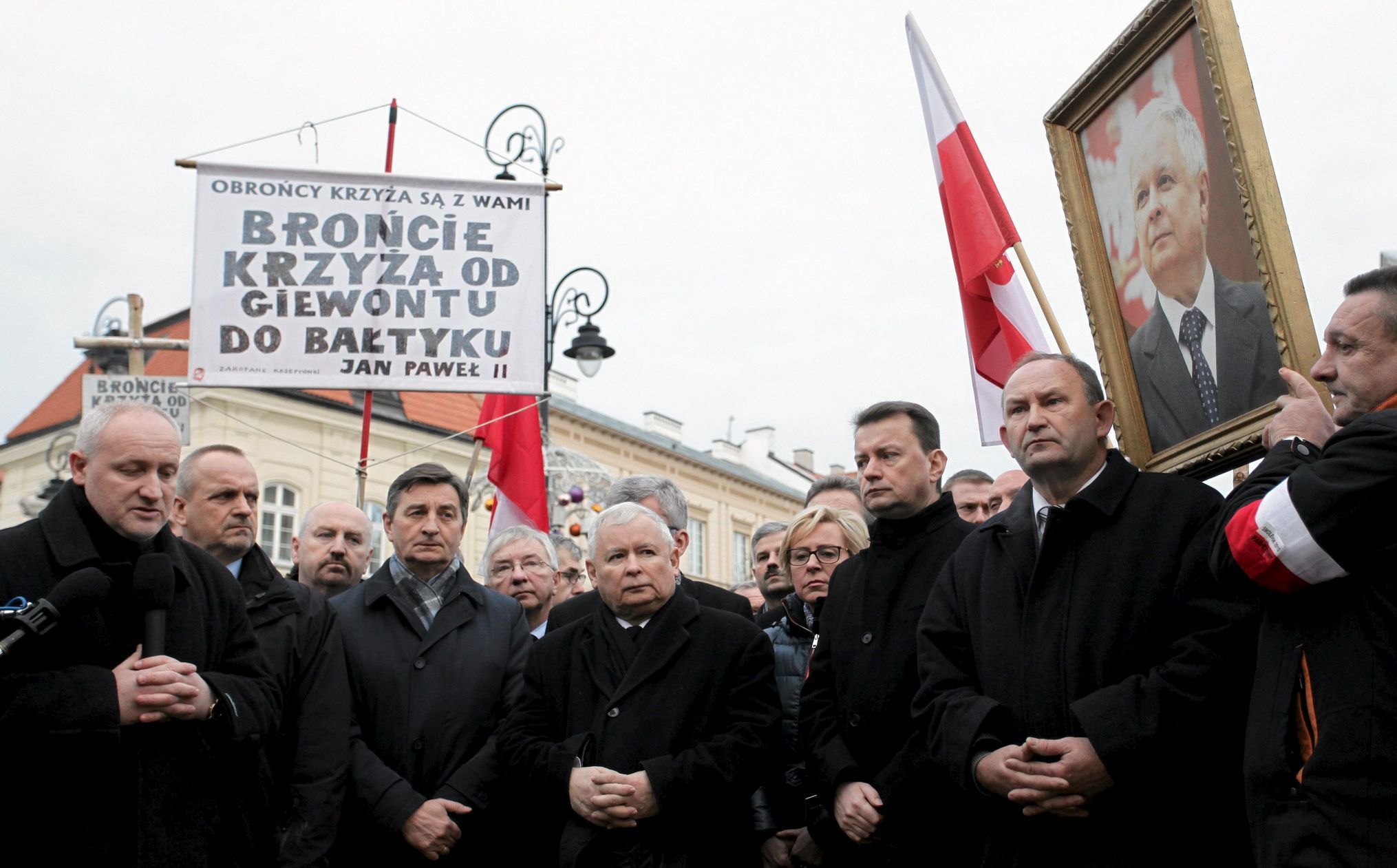 Kaczynski, šéf strany Právo a Spravedlnost