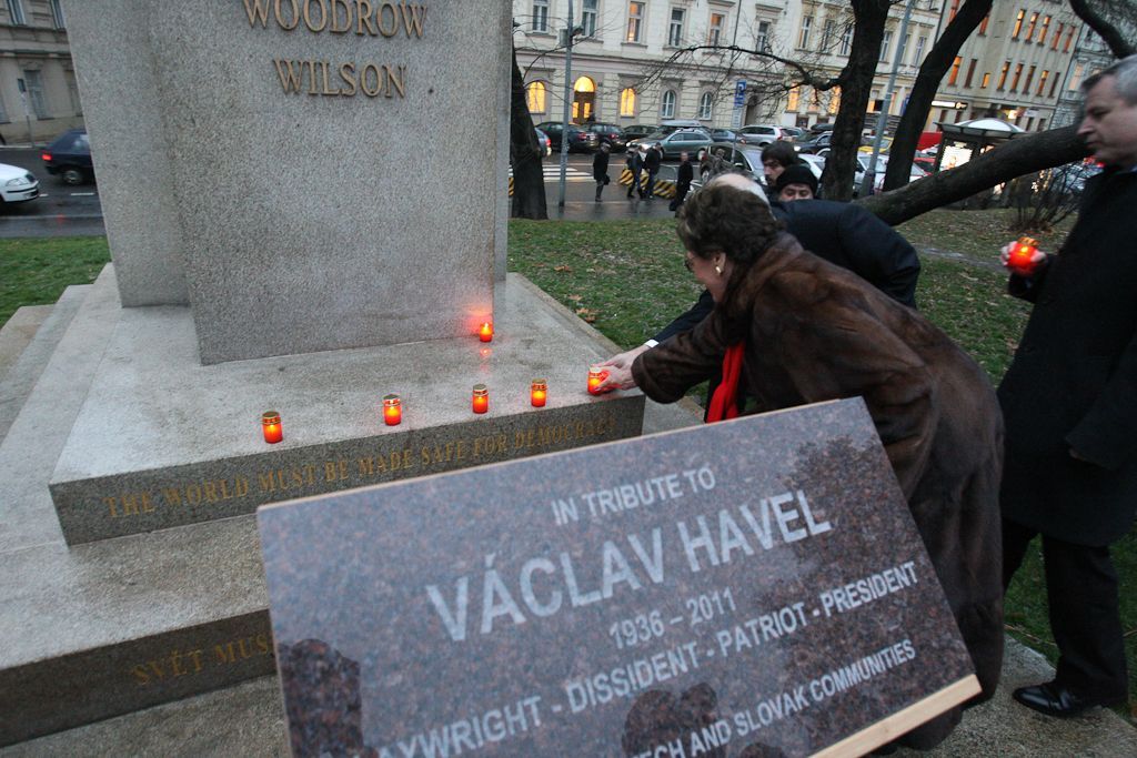 Odhalení plakety Václava Havla