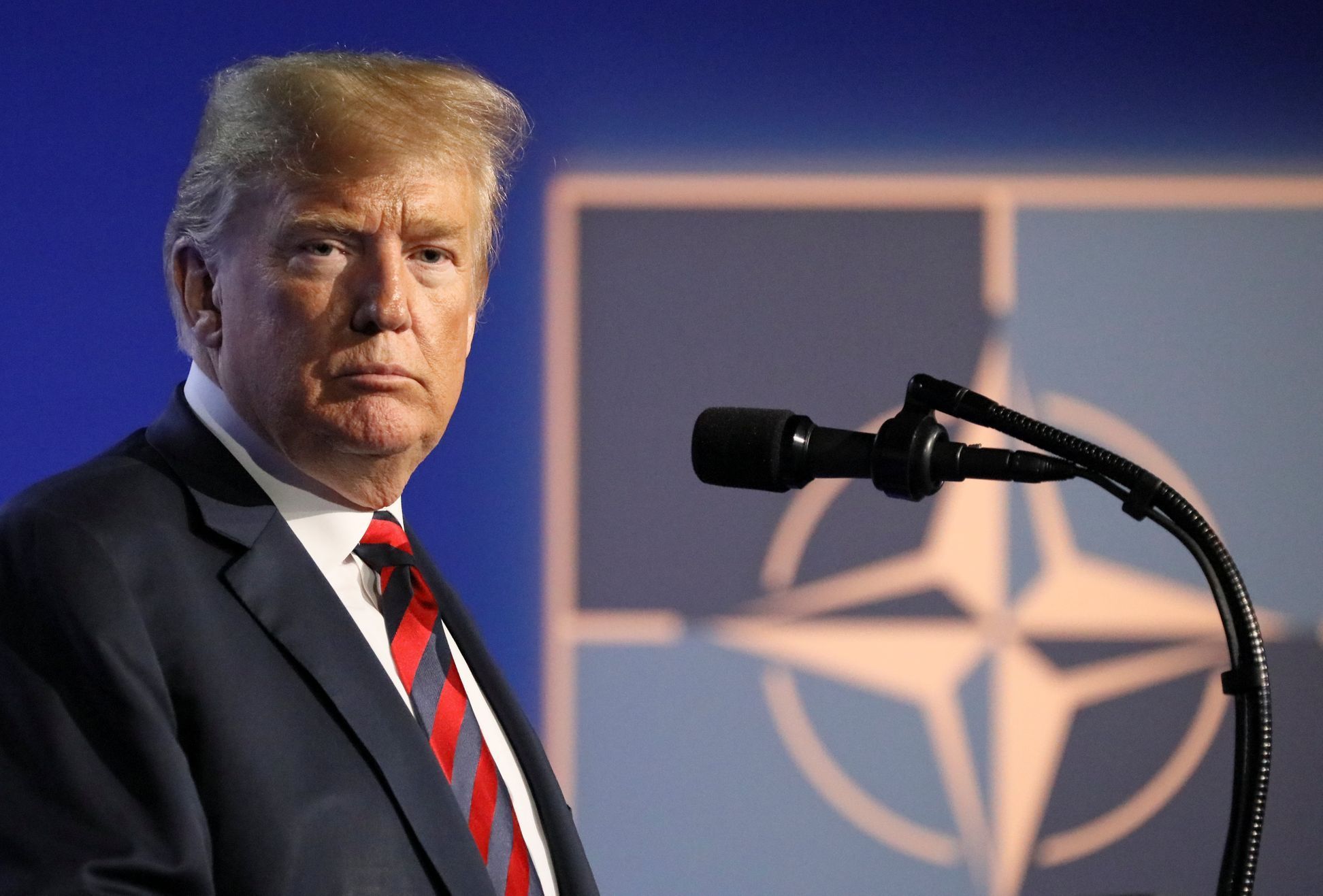 Americký prezident Donald Trump na summitu NATO v Bruselu.