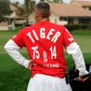 Fanoušek Tigera Woodse na golfovém turnaji na Floridě
