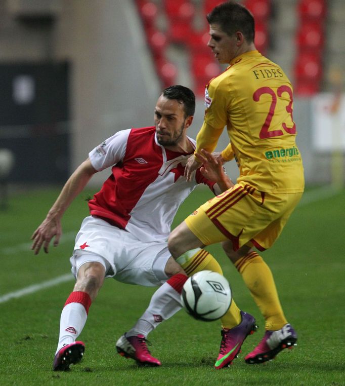 Fotbal, Gambrinus liga, Slavia - Dukla: Ondřej Vrzal (23)