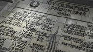 Jedna z mála existujících připomínek olympijských her, které se konaly v Londýně v roce 1948, je pamětní deska umístěná na stadionu ve Wembley. Na desce jsou uvedení medailisté, kteří se ocitli na stupních vítězů v jednotlivých disciplínách.