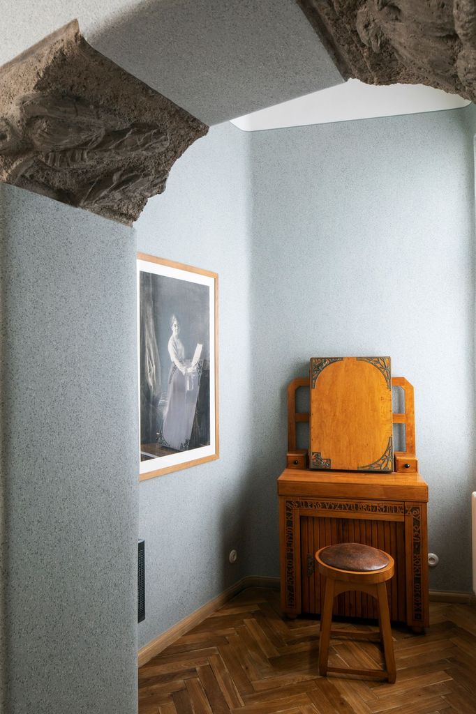 Interiér Bílkovy vily po rekonstrukci dokončené v roce 2022.