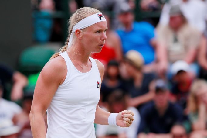 Kiki Bertensová ve třetím kole Wimbledonu 2019