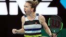 Simona Halepová ve čtvrtém kole Australian Open 2019