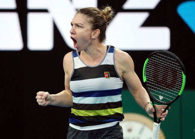 Simona Halepová ve čtvrtém kole Australian Open 2019