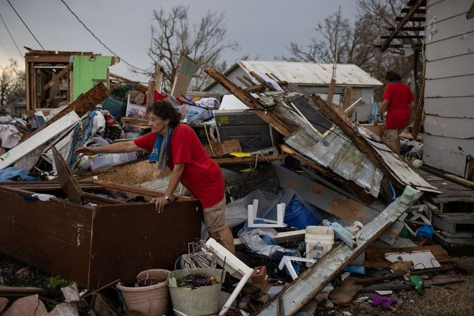 Následky pozůstatků hurikánu Ida ve státě Louisiana na jihovýchodě USA.