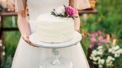 svatební dort, žena
