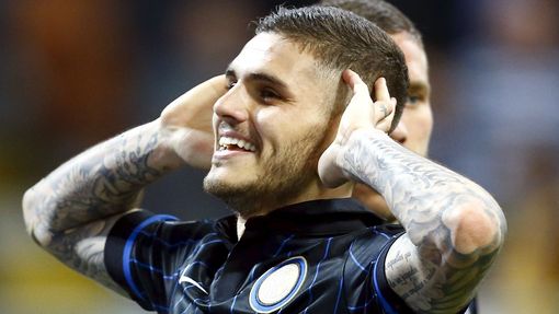 Mauro Icardi slaví gól Interu Milán