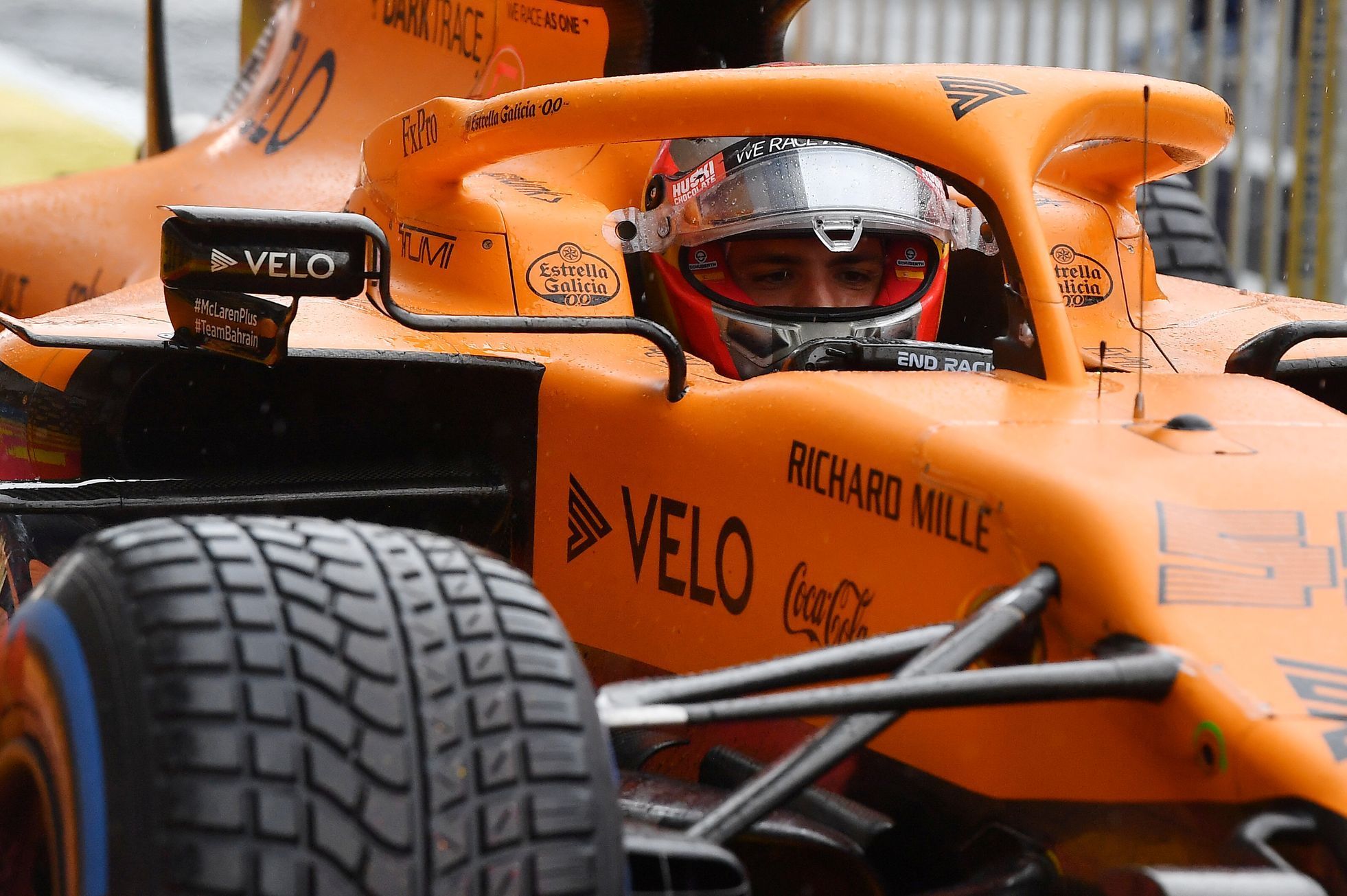 Carlos Sainz junior v McLarenu při GP Štýrska 2020