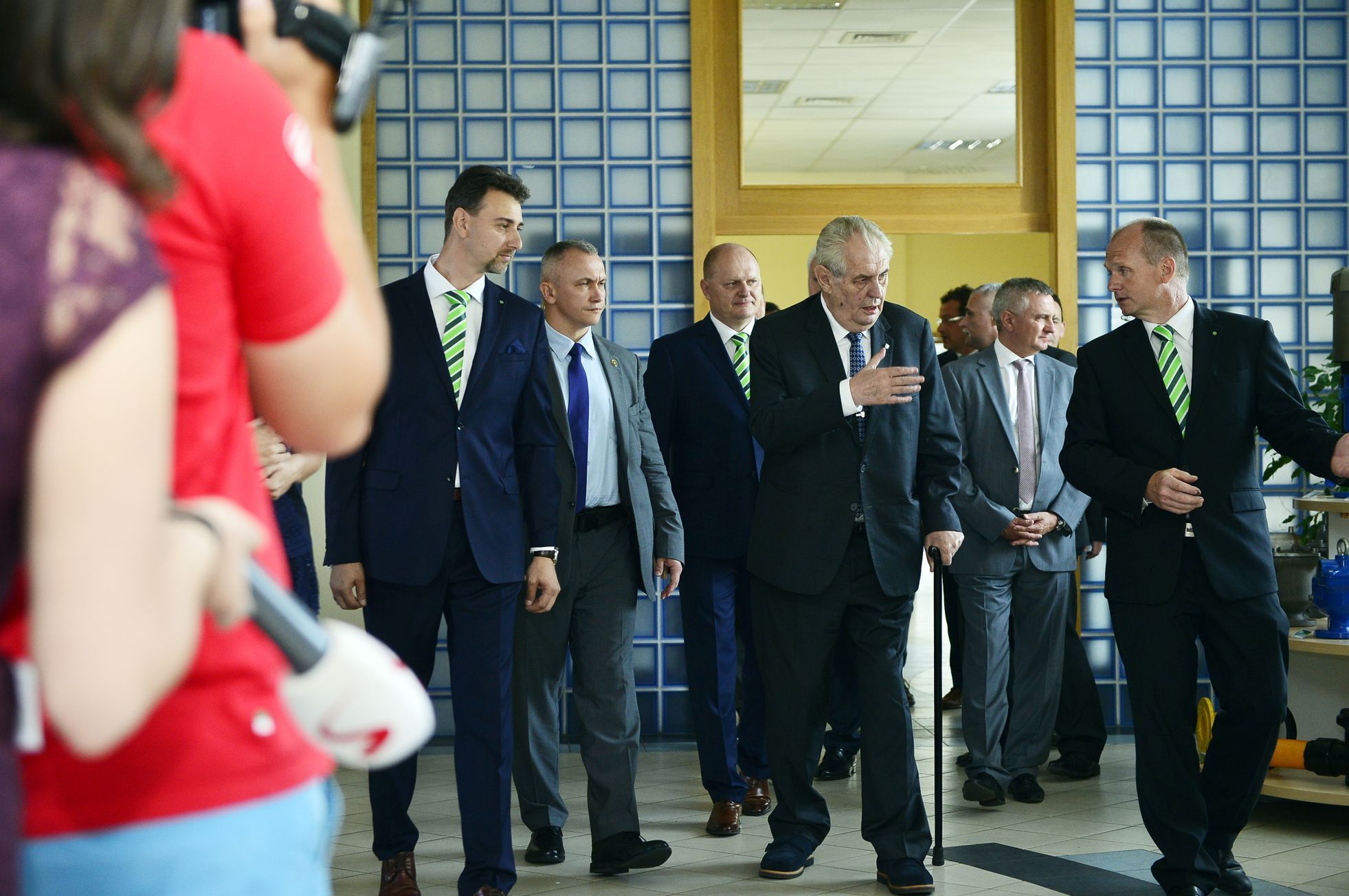 Prezident Miloše Zeman při návštěvě Jihomoravského kraje