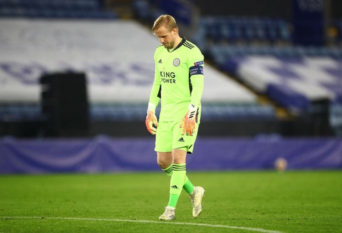 Překonaný Kasper Schmeiche v odvetě 2. kola  Evropské ligy Leicester  - Slavia