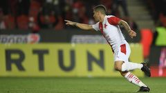 4. kolo Fortuna:Ligy 2020/21, Slavia - Teplice: Nicolae Stanciu slaví gól Slavie