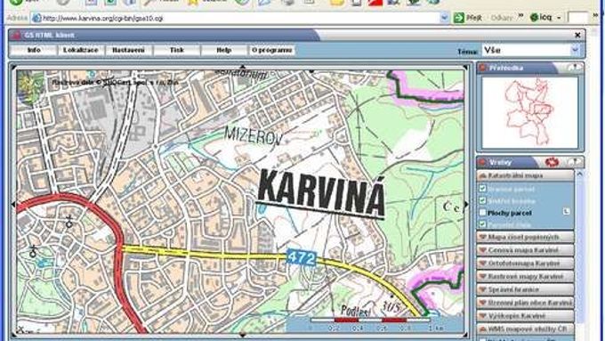Cenová mapa Karviné