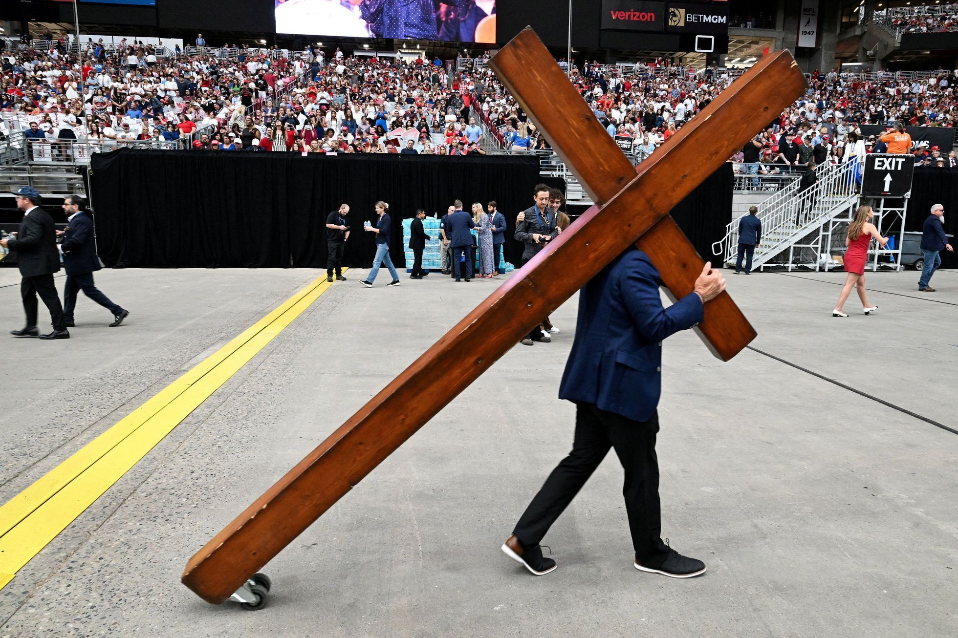 USA, pohřeb, Charlie Kirk, Donald Trump, Vance, Glendale, pieta