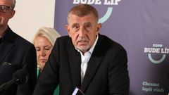 Předseda ANO Andrej Babiš na výjezdním zasedání stínové vlády v Hradci Králové poslední srpnový den roku 2023