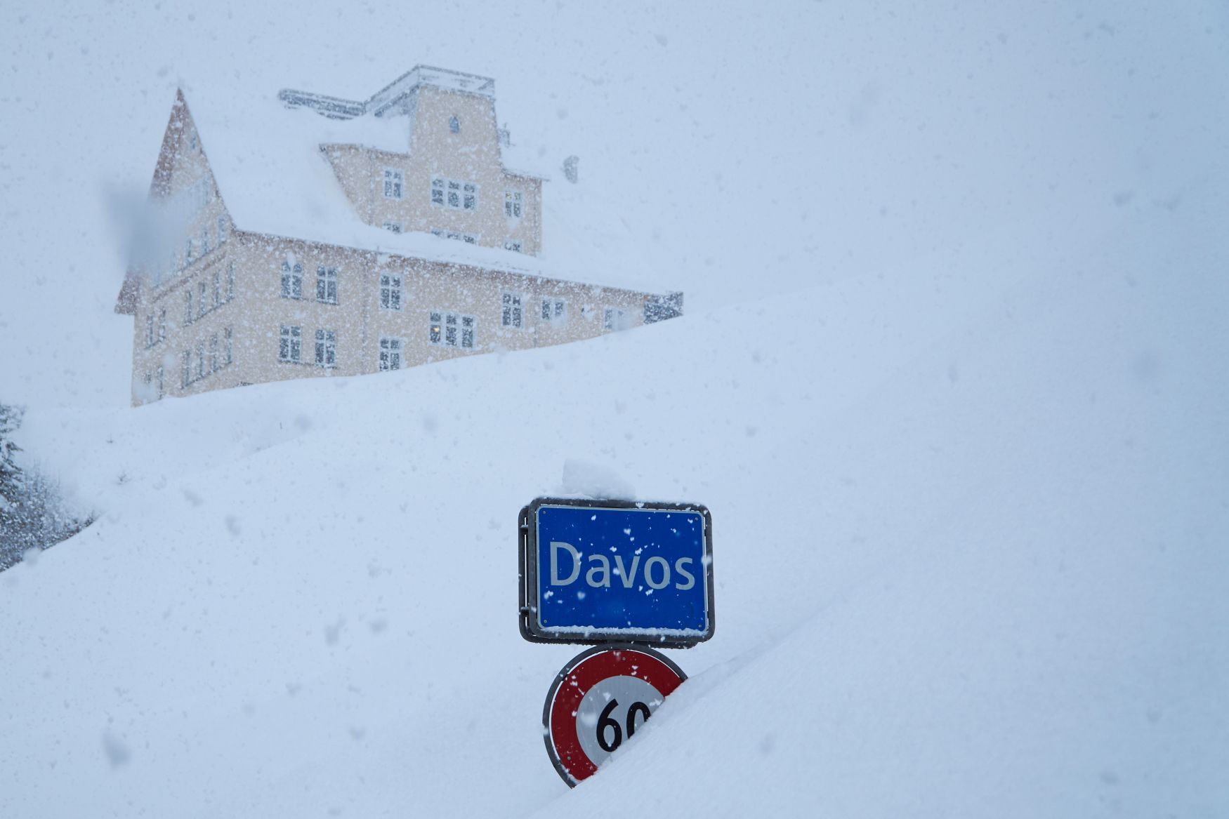 Zasněžený Davos