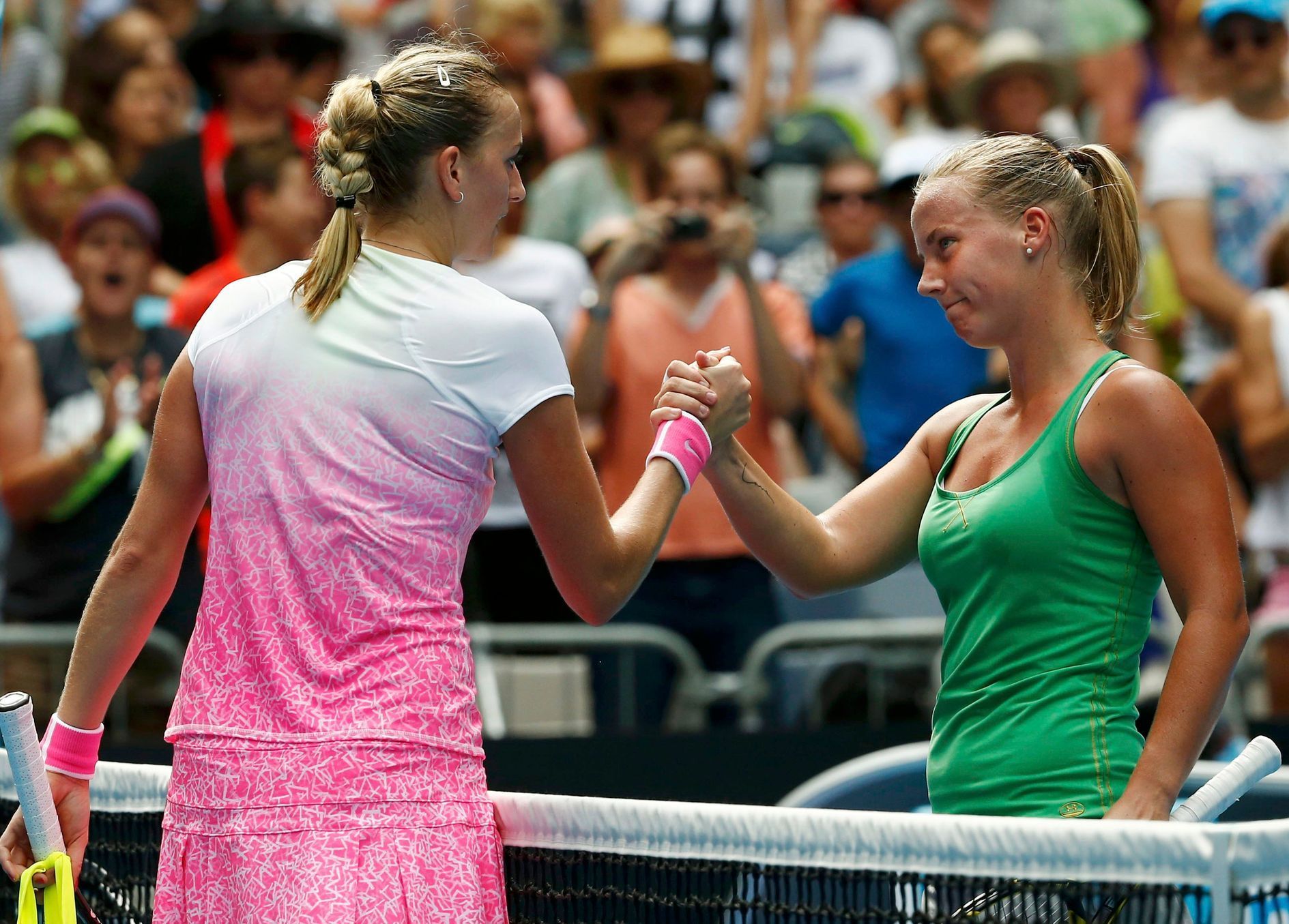 Australian Open 2015: Petra Kvitová a Richel Hogenkampová