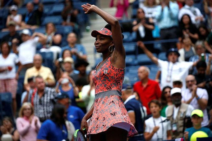 US Open 2017 - 1. den (Venus Williamsová)