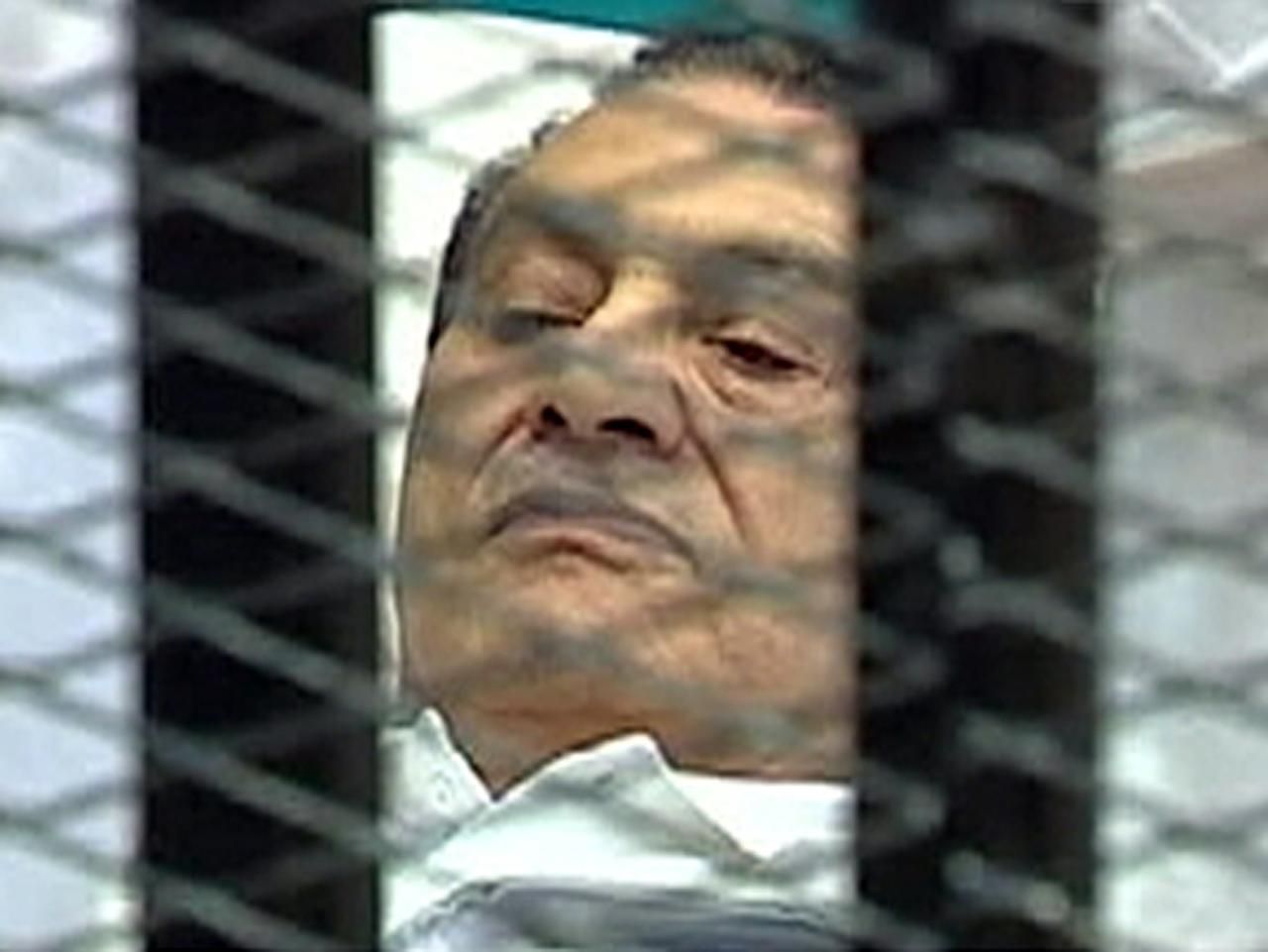 Husní Mubarak na snímku z 3. srpna 2011