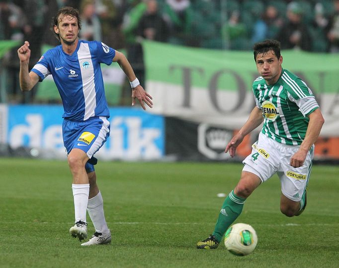 Utkání Gambrinus ligy Bohemians vs. Liberec (Jarolím a Jindřišek)