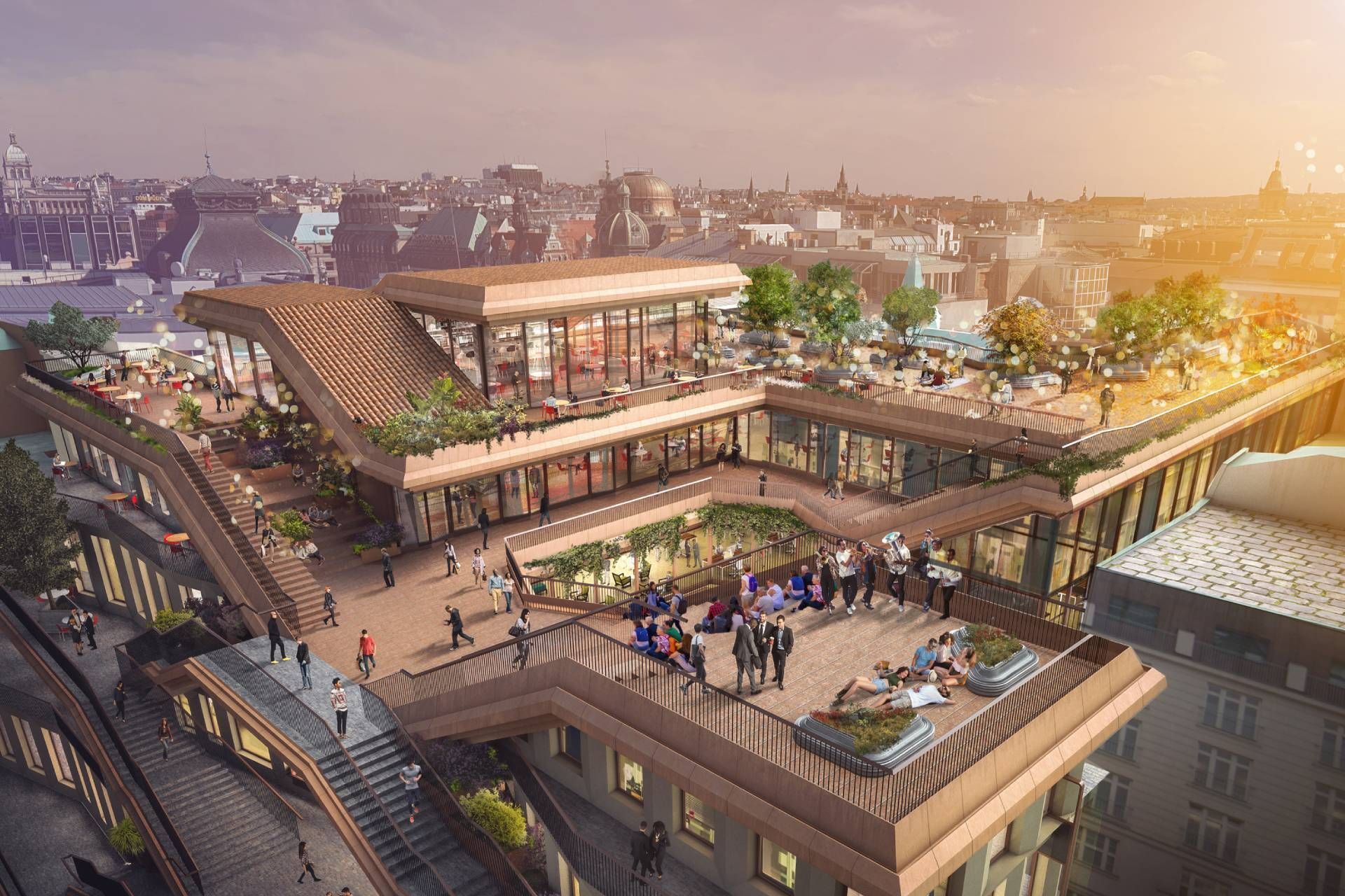 centrum, stavba, přestavba, Václavské náměstí, Praha