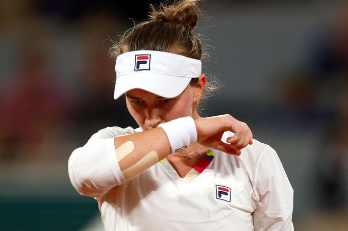 Barbora Krejčíková v prvním kole French Open 2022.