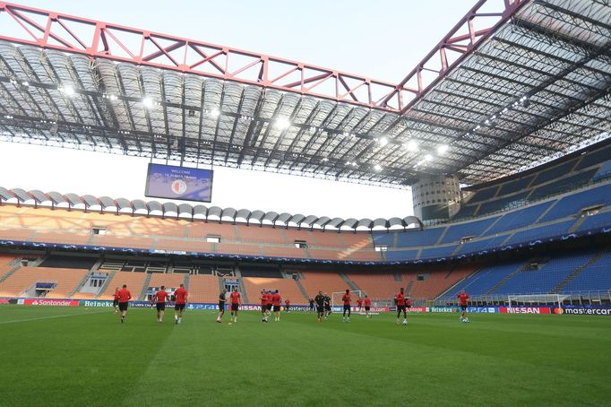 Stadion San Siro, na kterém hraje Inter Milán.