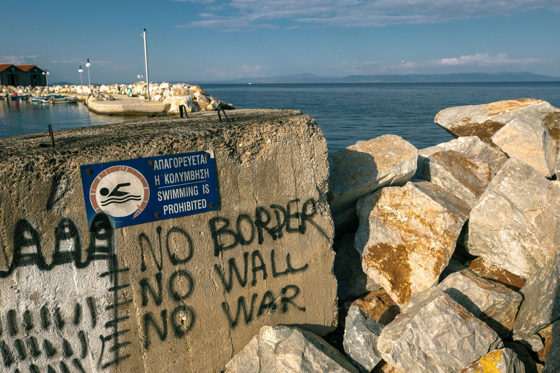 Uprchlický tábor Kara Tepe na ostrově Lesbos v Řecku, uprchlíci, migranti, uprchlická krize