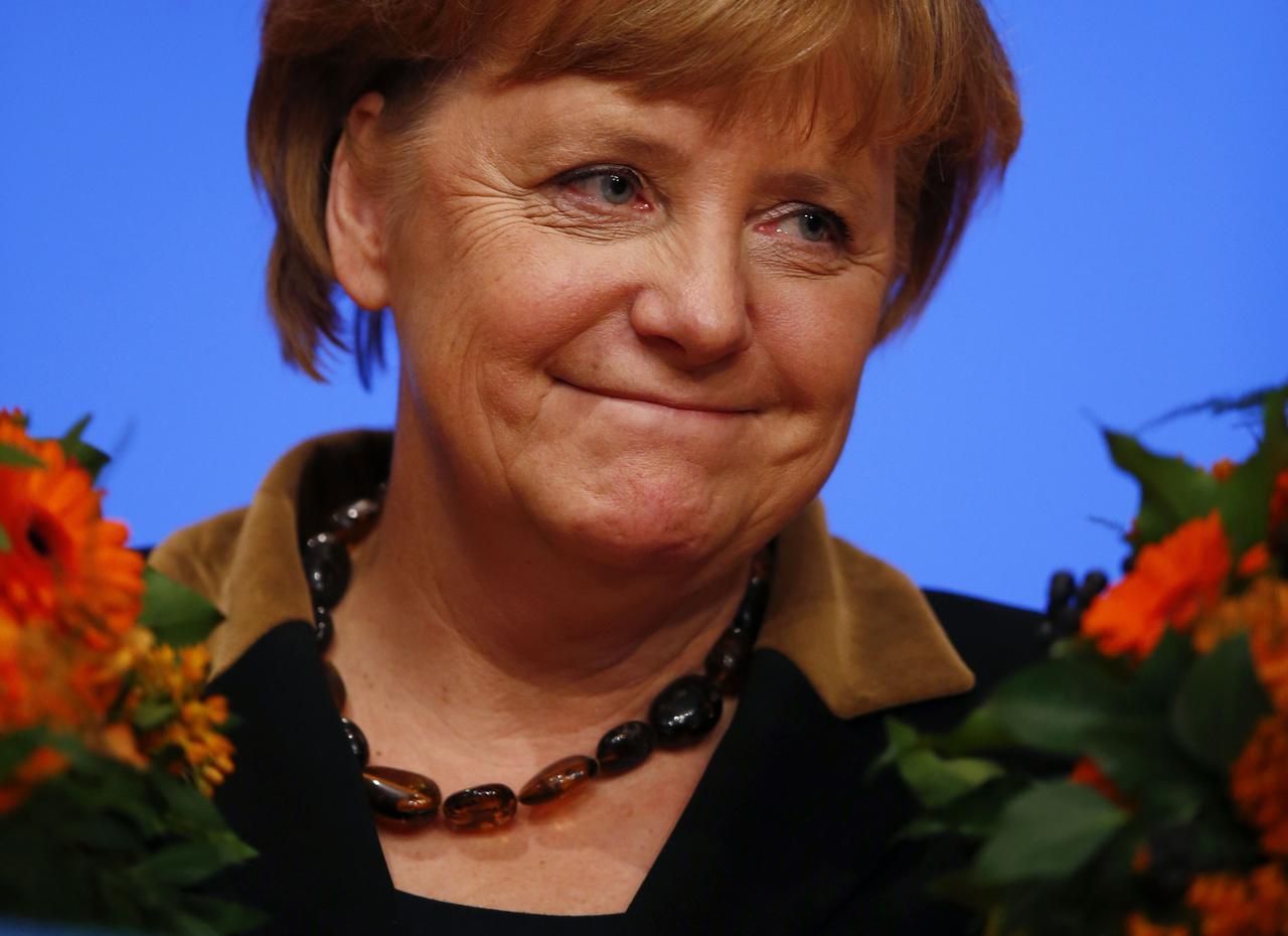 Angela Merkelová po svém znovuzvolení do čela CDU