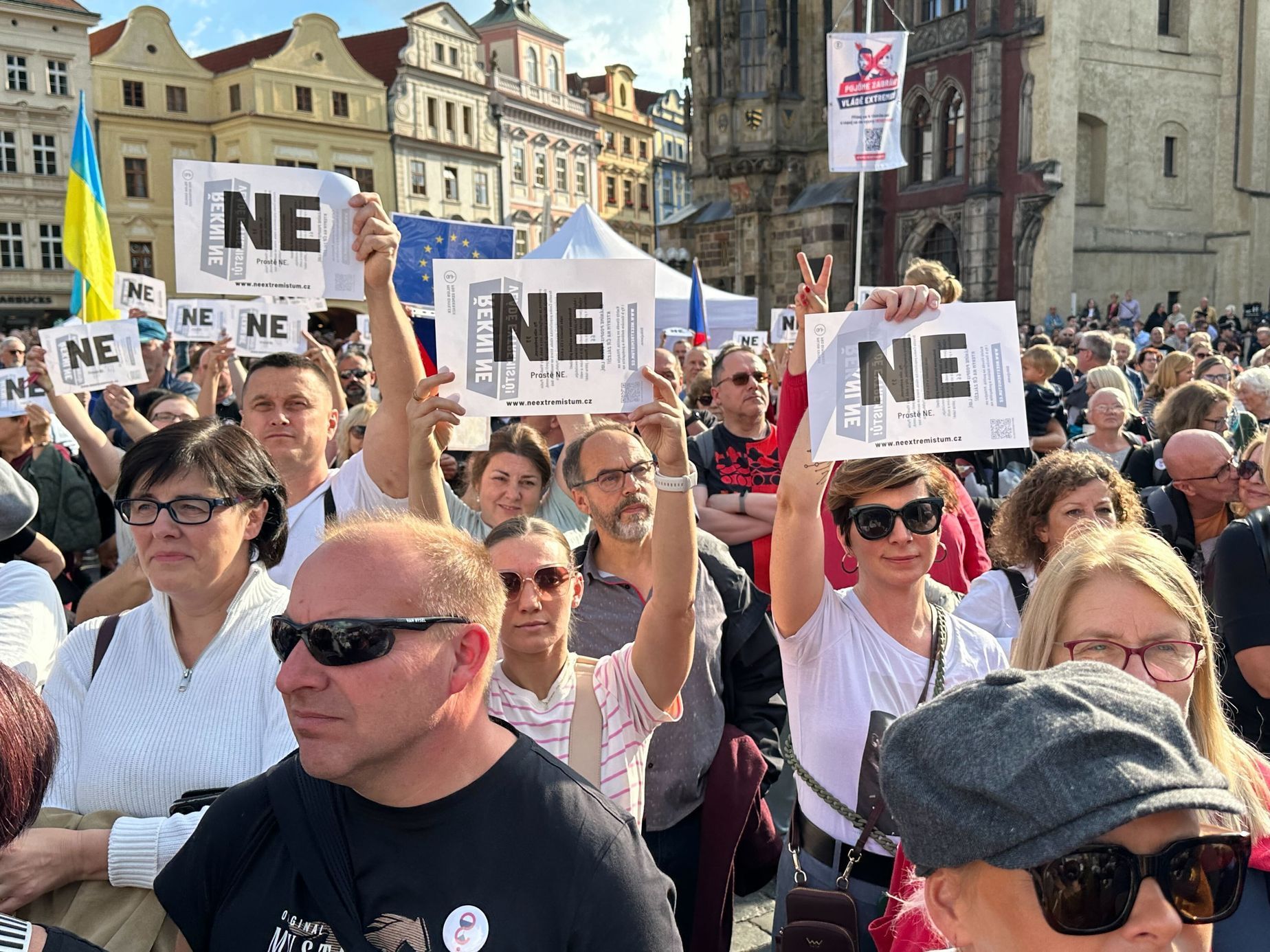 Demonstrace Milion chvilek Staroměstské náměstí