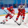 OH 2022, Peking, hokej, Česko - Dánsko, Markus Lauridsen, Michael Frolík