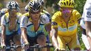 Lance Armstrong a Alberto Contador